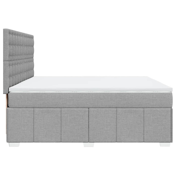 Pat continental, gri deschis, 180x200 cm, material textil - WALTI WALTI