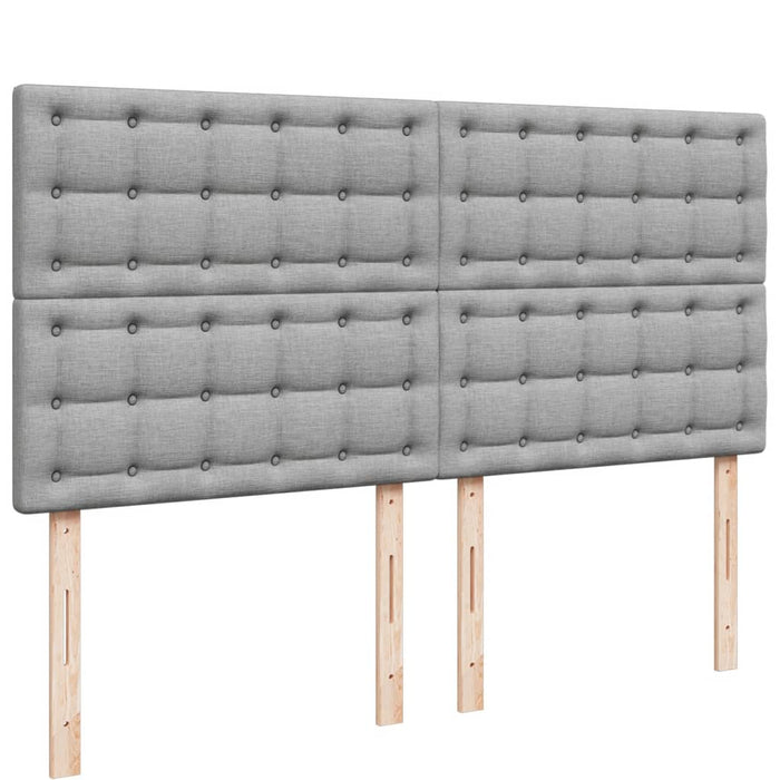 Pat continental, gri deschis, 180x200 cm, material textil - WALTI WALTI