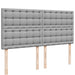 Pat continental, gri deschis, 180x200 cm, material textil - WALTI WALTI