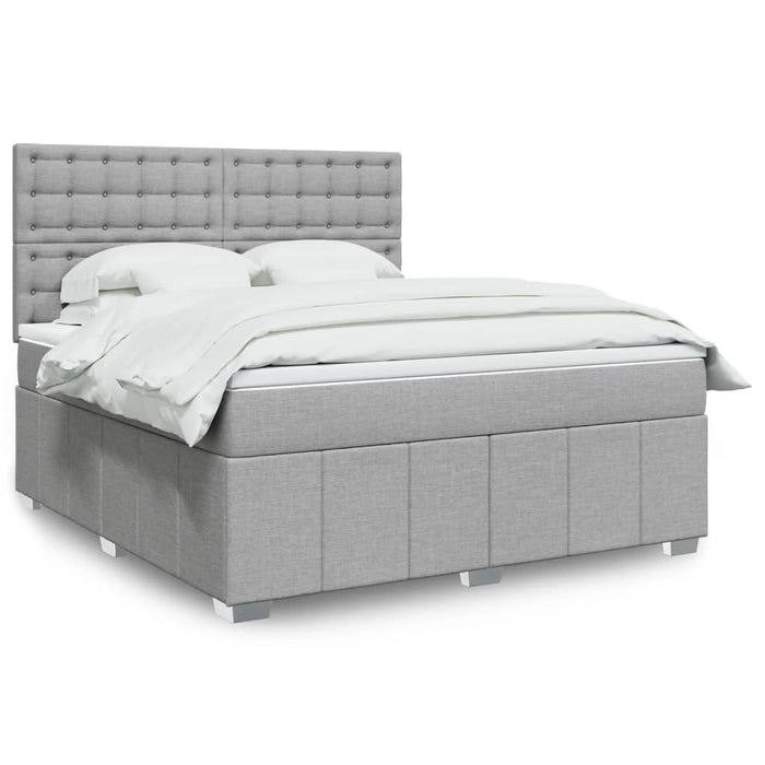 Pat continental, gri deschis, 180x200 cm, material textil - WALTI WALTI