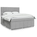 Pat continental, gri deschis, 180x200 cm, material textil - WALTI WALTI