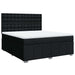 Pat box spring cu saltea, negru, 180x200 cm, catifea - WALTI WALTI
