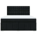 Pat box spring cu saltea, negru, 180x200 cm, catifea - WALTI WALTI