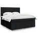Pat box spring cu saltea, negru, 180x200 cm, catifea - WALTI WALTI