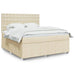 Pat continental cu saltea, crem, 180x200 cm, textil - WALTI WALTI