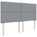 Pat box spring cu saltea, gri deschis, 200x200 cm, textil - WALTI WALTI