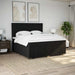 Pat box spring cu saltea, negru, 200x200 cm, textil - WALTI WALTI