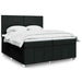 Pat box spring cu saltea, negru, 200x200 cm, textil - WALTI WALTI