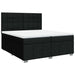 Pat box spring cu saltea, negru, 200x200 cm, textil - WALTI WALTI