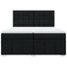 Pat box spring cu saltea, negru, 200x200 cm, textil - WALTI WALTI