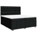 Pat box spring cu saltea, negru, 200x200 cm, textil - WALTI WALTI