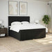 Pat box spring cu saltea, negru, 200x200 cm, textil - WALTI WALTI