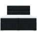 Pat box spring cu saltea, negru, 200x200 cm, textil - WALTI WALTI