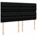 Pat box spring cu saltea, negru, 200x200 cm, textil - WALTI WALTI