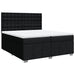Pat box spring cu saltea, negru, 200x200 cm, textil - WALTI WALTI