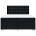 Pat box spring cu saltea, negru, 200x200 cm, textil - WALTI WALTI