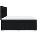 Pat box spring cu saltea, negru, 200x200 cm, textil - WALTI WALTI