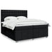 Pat box spring cu saltea, negru, 200x200 cm, textil - WALTI WALTI
