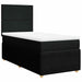 Pat box spring cu saltea, negru, 80x200 cm, textil - WALTI WALTI