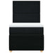 Pat box spring cu saltea, negru, 80x200 cm, textil - WALTI WALTI