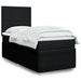 Pat box spring cu saltea, negru, 80x200 cm, textil - WALTI WALTI