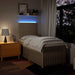 Pat box spring cu saltea, crem, 80x200 cm, textil - WALTI WALTI