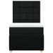 Pat box spring cu saltea, negru, 80x200 cm, textil - WALTI WALTI