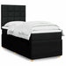 Pat box spring cu saltea, negru, 80x200 cm, textil - WALTI WALTI
