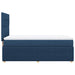 Pat box spring cu saltea, albastru, 80x200 cm, textil - WALTI WALTI