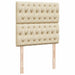 Pat box spring cu saltea, crem, 80x200 cm, textil - WALTI WALTI