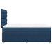 Pat box spring cu saltea, albastru, 80x200 cm, textil - WALTI WALTI
