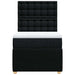 Pat box spring cu saltea, negru, 80x200 cm, textil - WALTI WALTI