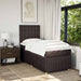 Pat box spring cu saltea, maro închis, 80x200 cm, textil - WALTI WALTI