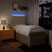 Pat box spring cu saltea, crem, 80x200 cm, textil - WALTI WALTI