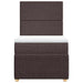 Pat box spring cu saltea, maro închis, 90x190 cm, textil - WALTI WALTI