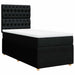 Pat box spring cu saltea, negru, 90x190 cm, textil - WALTI WALTI