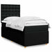 Pat box spring cu saltea, negru, 90x190 cm, textil - WALTI WALTI