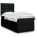 Pat box spring cu saltea, negru, 90x200 cm, textil - WALTI WALTI