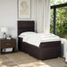 Pat box spring cu saltea, maro închis, 90x200 cm, textil - WALTI WALTI