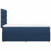 Pat box spring cu saltea, albastru, 90x200 cm, textil - WALTI WALTI