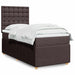 Pat box spring cu saltea, maro închis, 90x200 cm, textil - WALTI WALTI