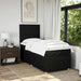 Pat box spring cu saltea, negru, 100x200 cm, textil - WALTI WALTI
