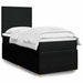 Pat box spring cu saltea, negru, 100x200 cm, textil - WALTI WALTI