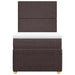 Pat box spring cu saltea, maro închis, 100x200 cm, textil - WALTI WALTI