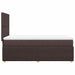 Pat box spring cu saltea, maro închis, 100x200 cm, textil - WALTI WALTI