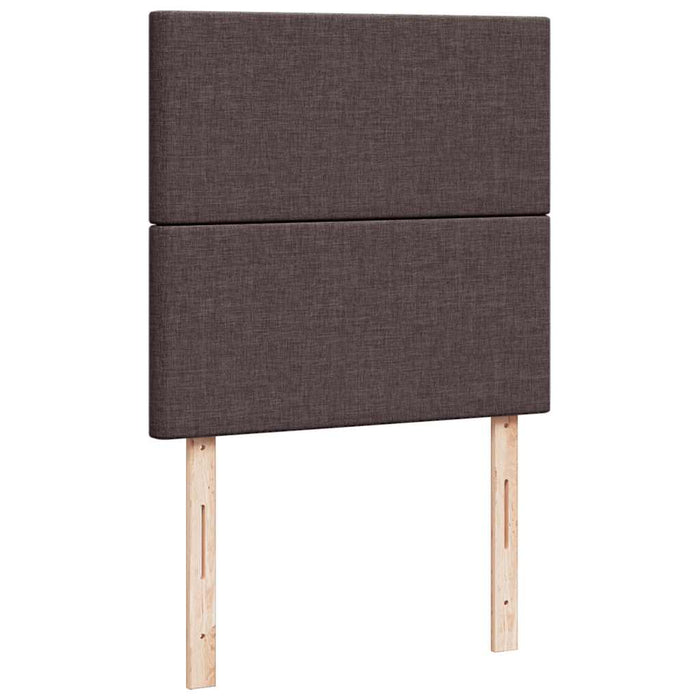 Pat box spring cu saltea, maro închis, 100x200 cm, textil - WALTI WALTI