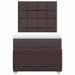 Pat box spring cu saltea, maro închis, 100x200 cm, textil - WALTI WALTI