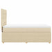 Pat box spring cu saltea, crem, 100x200 cm, textil - WALTI WALTI