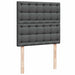 Pat box spring cu saltea, gri închis, 100x200 cm, textil - WALTI WALTI