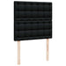 Pat box spring cu saltea, negru, 100x200 cm, textil - WALTI WALTI